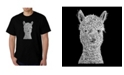LA Pop Art Men's Word Art - Alpaca T-Shirt